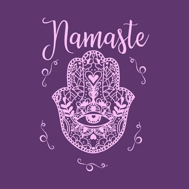 Namaste Yoga Hamsa by letnothingstopyou