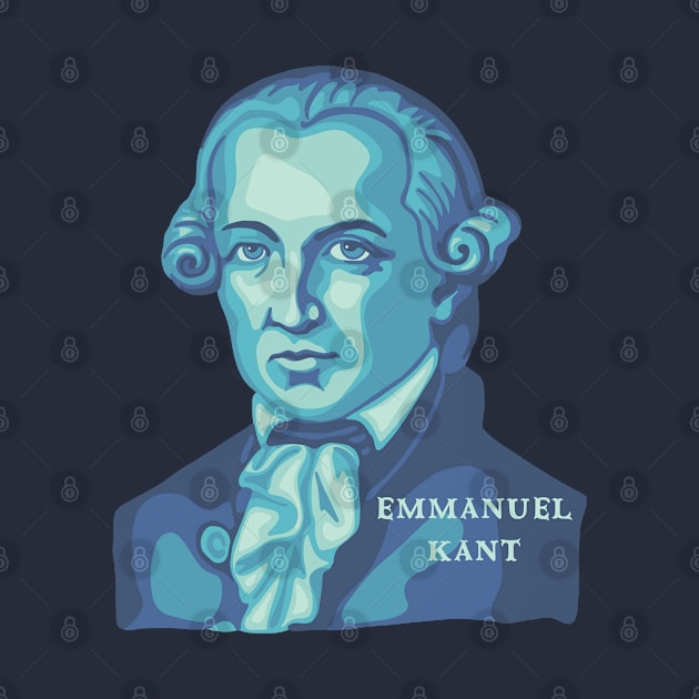 Emmanuel Kant Portrait and Quote by Slightly Unhinged