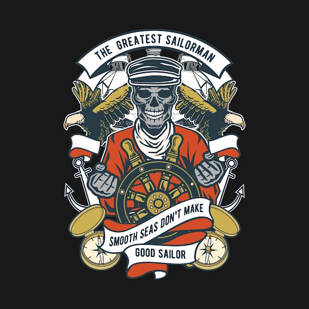 The Greatest Sailorman, Vintage Retro Classic by CoApparel