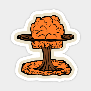 Nuclear Explosion Mushroom Cloud Magnet