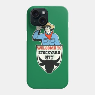 Retro Defunct STOCKYARD CITY Oklahoma Sign Phone Case