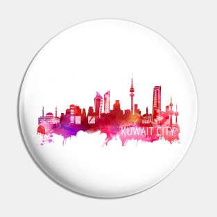 Kuwait City Skyline Pin