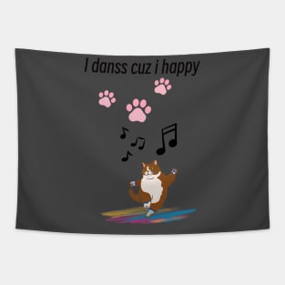 Cat dancing Tapestry