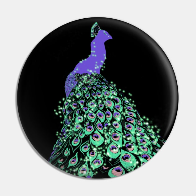 Peacock Pin by ArtKsenia