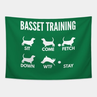 Basset Training Basset Dog Tricks Tapestry