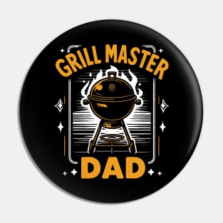 Grill Master Dad Design Pin