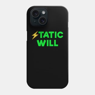 Static will Green Phone Case