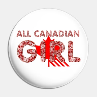 All Canadian Girl Pin