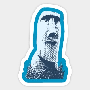 Moai Emoji Stickers for Sale