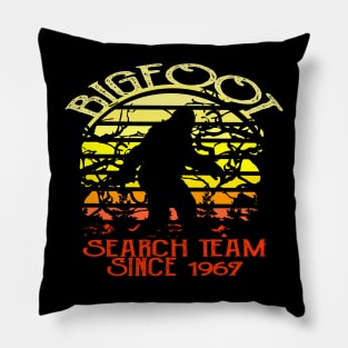 Bigfoot Search Team and Sasquatch T Shirts Pillow