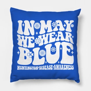 Huntington's Disease Awareness Groovy Pillow