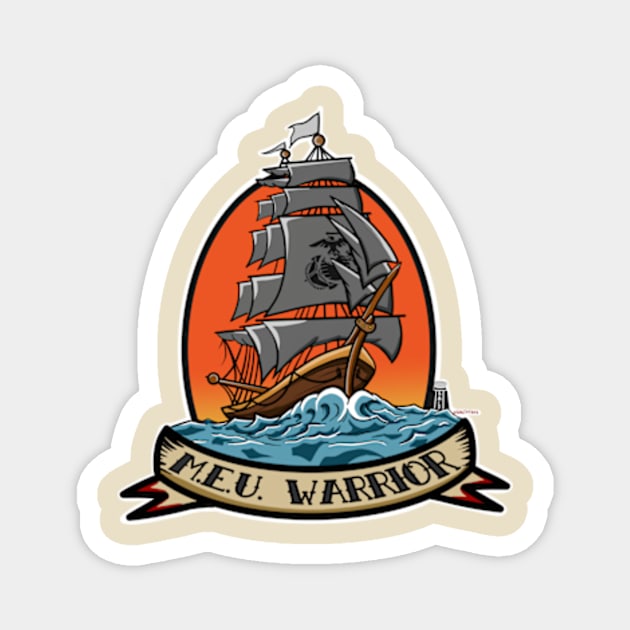 MEU Warrior Magnet by SaltyTees