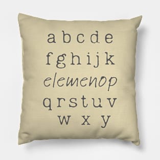 Alphabet Elemenop Pillow