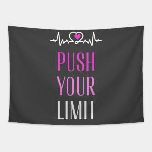 Push Your Limits Push Yourself gym fitness motivation Tapestry