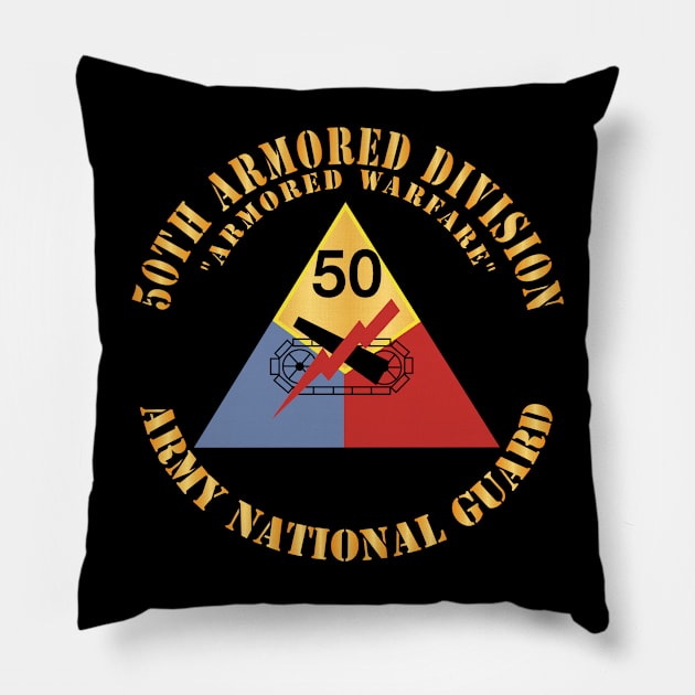 50th Armored Division - SSI - Armored Warfare - ARNG X 300 Pillow by twix123844