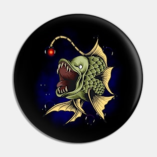 Creepy fish Pin