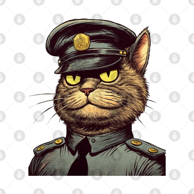 Feline Officer by OscarVanHendrix