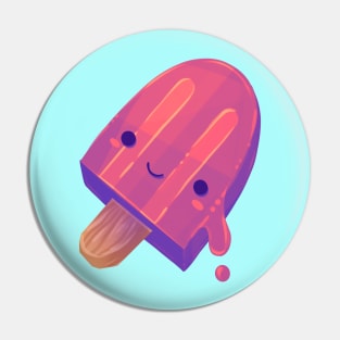 Pink Neon Juice Popsicle Pin