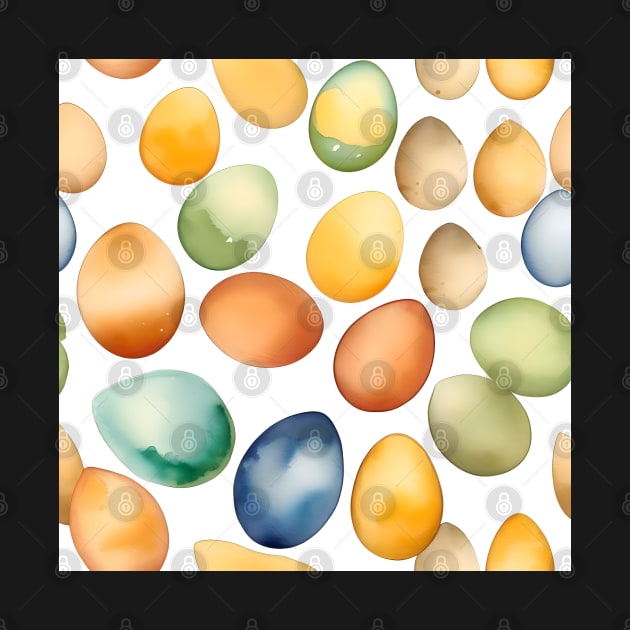 National Egg Month January - Watercolors by Oldetimemercan