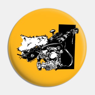 furry panhead Pin