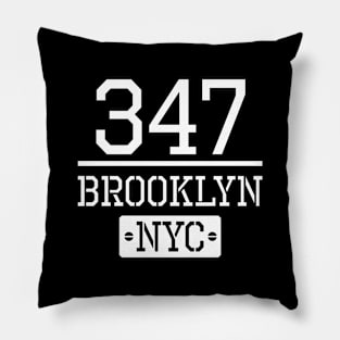 Brooklyn 347 NYC - White Pillow