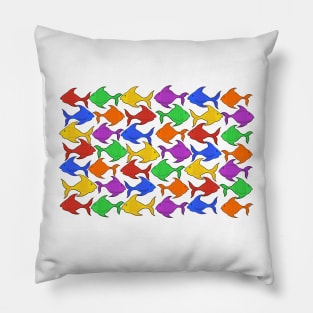 Bright interlocking fishies Pillow