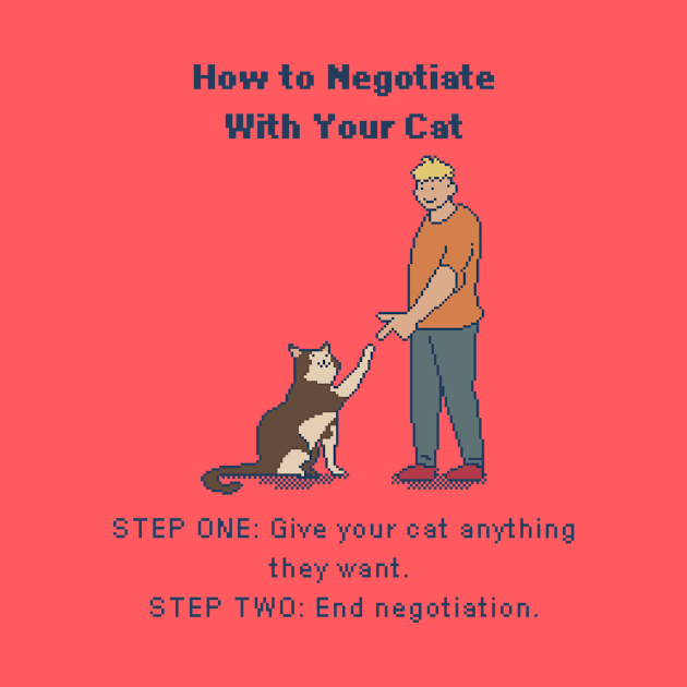 Negotiations: The Cat's Terms - 8bit Pixelart by pxlboy