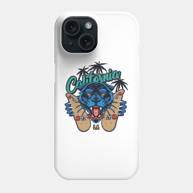 california skate panther Phone Case by ramonagbrl