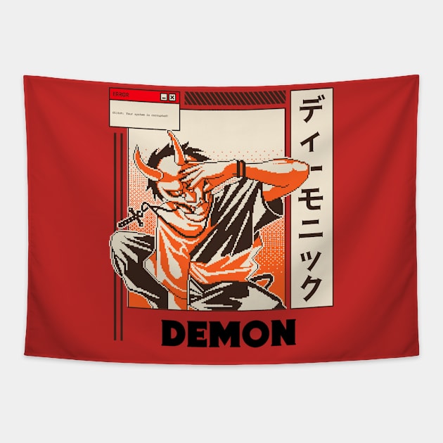 Demon Anime Character Tapestry by Oniichandesigns