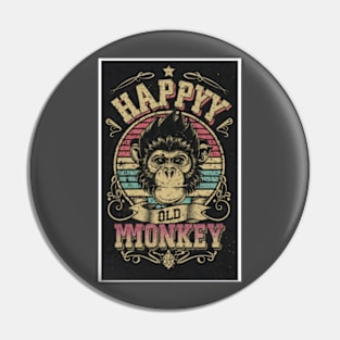 Happy Monkey Pin