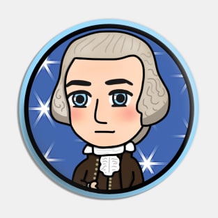 Patriot Portrait - Chibi George Washington Pin