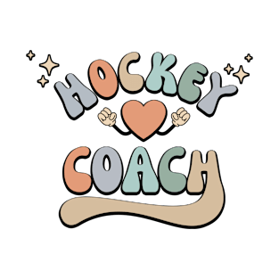 Retro Hockey Coach Vintage 70's Style T-Shirt