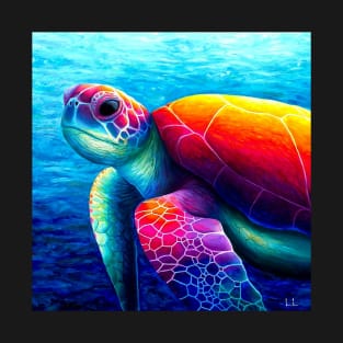 Underwater sea turtle artwork T-Shirt