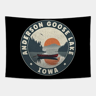 Anderson Goose Lake Iowa Sunset Tapestry