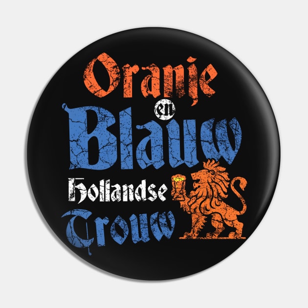 Oranje en Blauw Hollands Trouw! Koningsdag Pin by Depot33