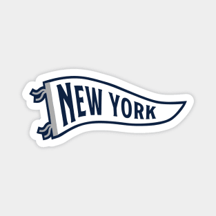 New York Pennant - Navy 1 Magnet