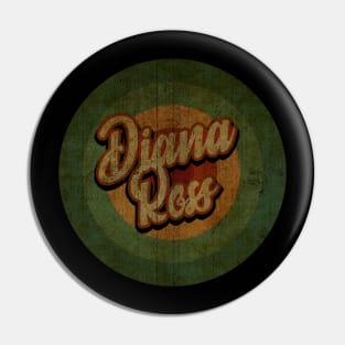 Circle Retro Vintage Diana Ross 80s Pin