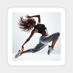 Harmony in Motion: The Evocative Elegance of Modern Jazz Dance Magnet