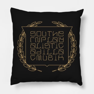 Southernplayalisticadillacmuzik Gold Pillow