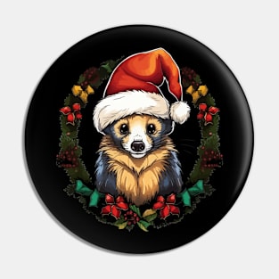 Ferret Christmas Pin