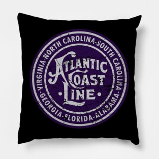 Distressed Atlantic Coast Line Railroad Pillow