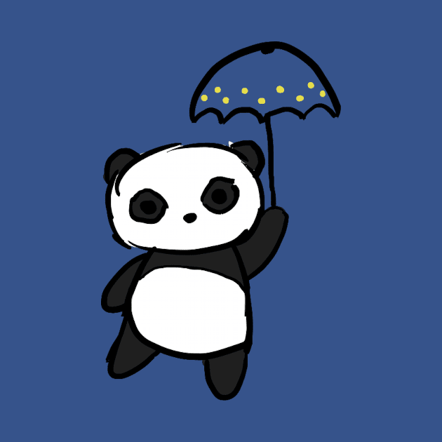 Pawsome Umbrella Panda by PandaUnni