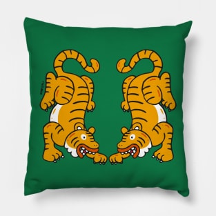 Tigers tattoo cartoon style #01 Pillow