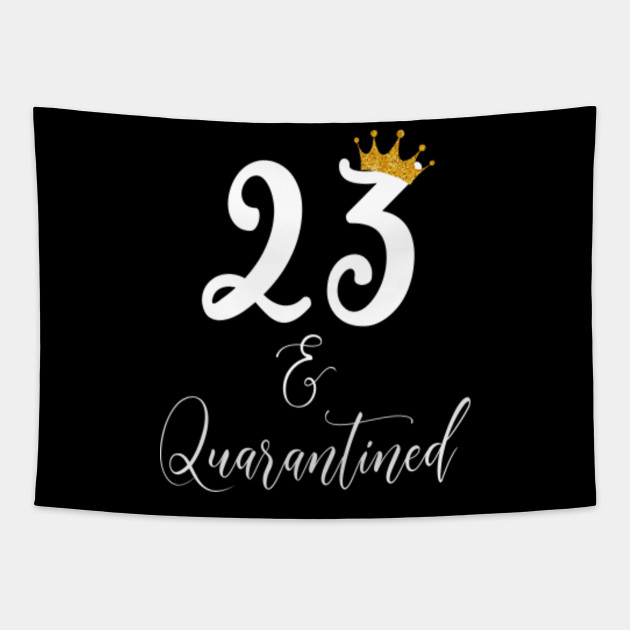 23rd Birthday Gift For Her Quarantined 23rd Birthday Quarantine Tapestry Teepublic