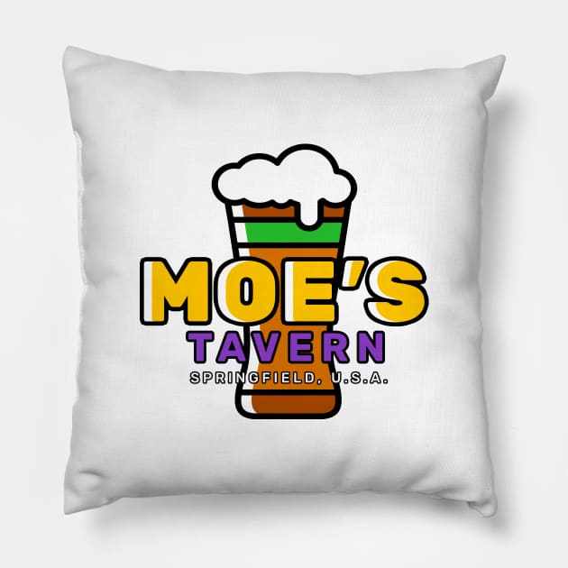 Moe's Tavern Pillow by Screen Break