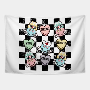 Nurse Conversation Hearts Valentine Day Appreciation Tapestry