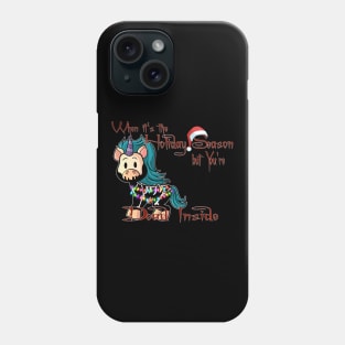 Holiday Season Dead Inside Creepmas Unicorn Phone Case