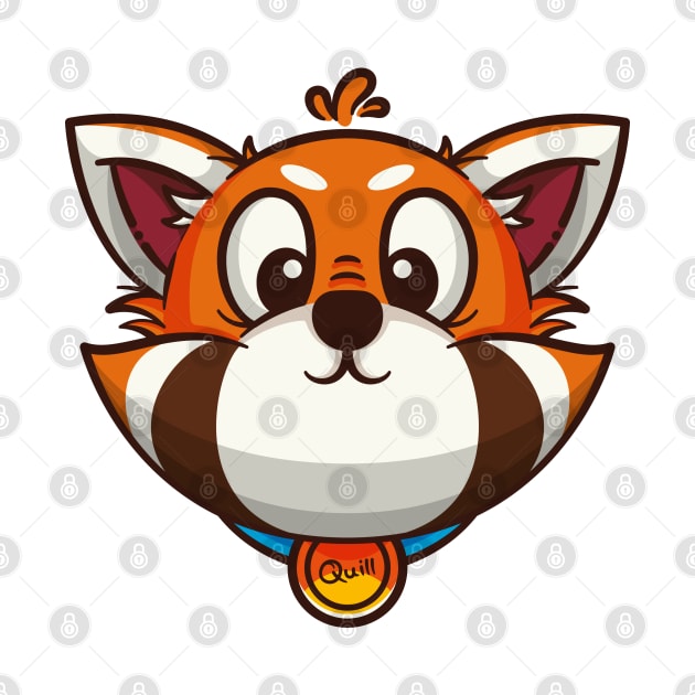 Cute Red Panda Cartoon by Onyble