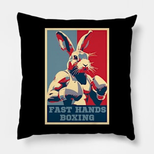 Fast Hands Boxing Rabbit HOPE Pillow