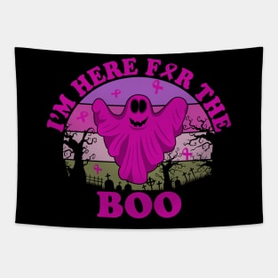 funny pancreatic cancer Halloween I'm here for the boo Tapestry